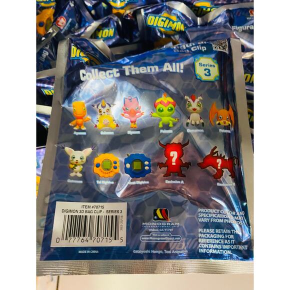 Digimon Toei Animation Figural Bag Clip Blind Bag - Picture 2 of 3